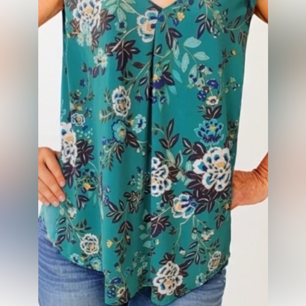 Daniel Rainn Fantine Crochet Detail Knit Top Floral Print Delicate Lace Size 1X